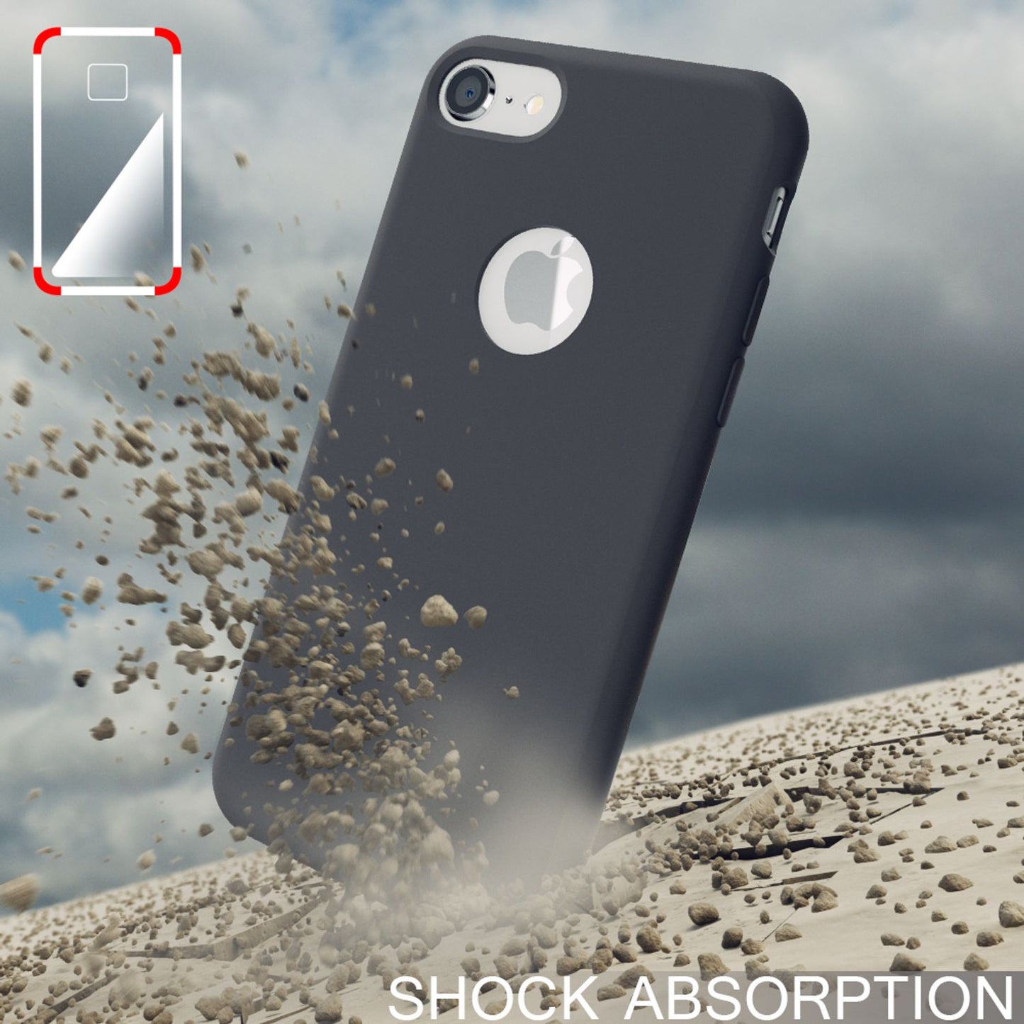 Apple iPhone 8 Liquid Silicone Phone Case by NALIA, Soft Hard Cover Case, Slim