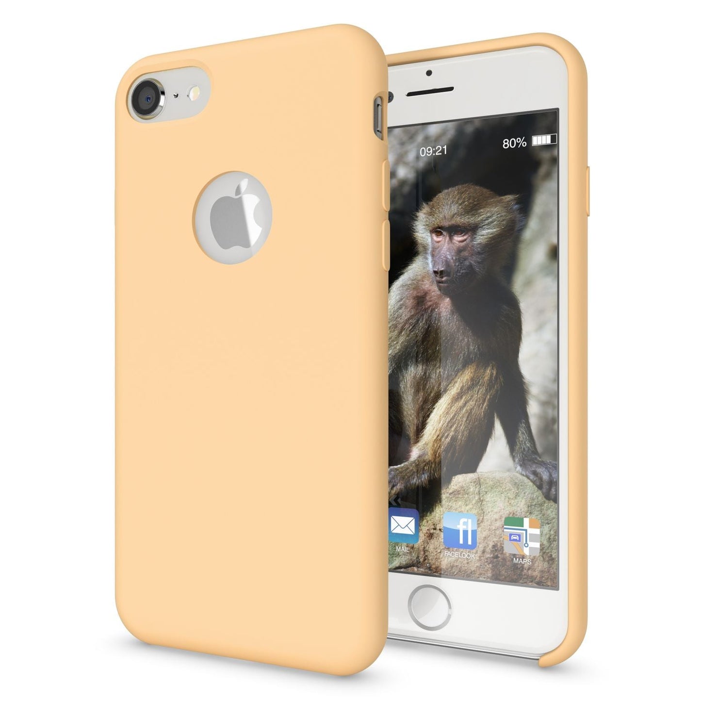 Apple iPhone 8 Liquid Silicone Phone Case by NALIA, Soft Hard Cover Case, Slim