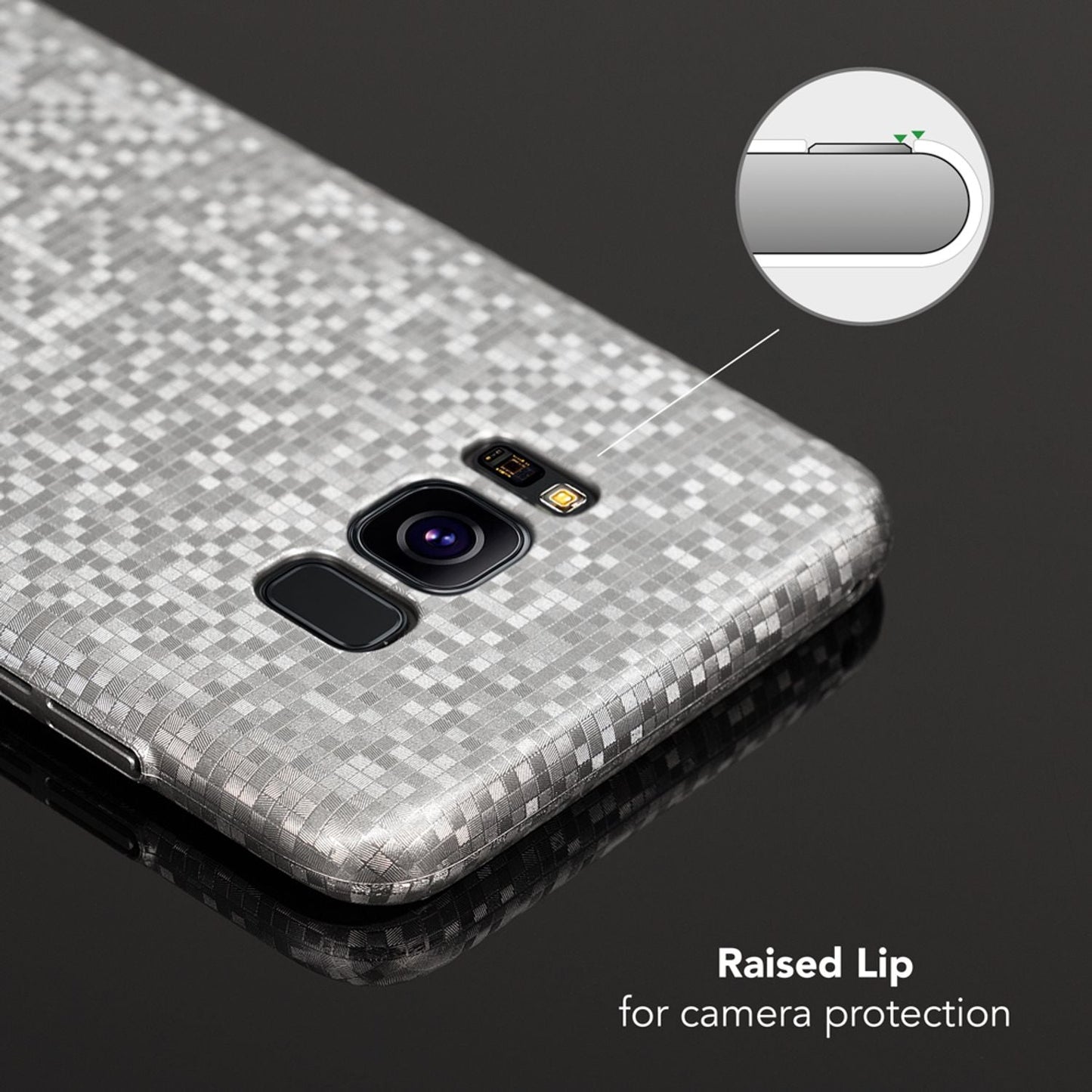 Samsung Galaxy S8 málmhlífarhulstur frá NALIA, Mosaic Cover harðhlíf fyrir síma