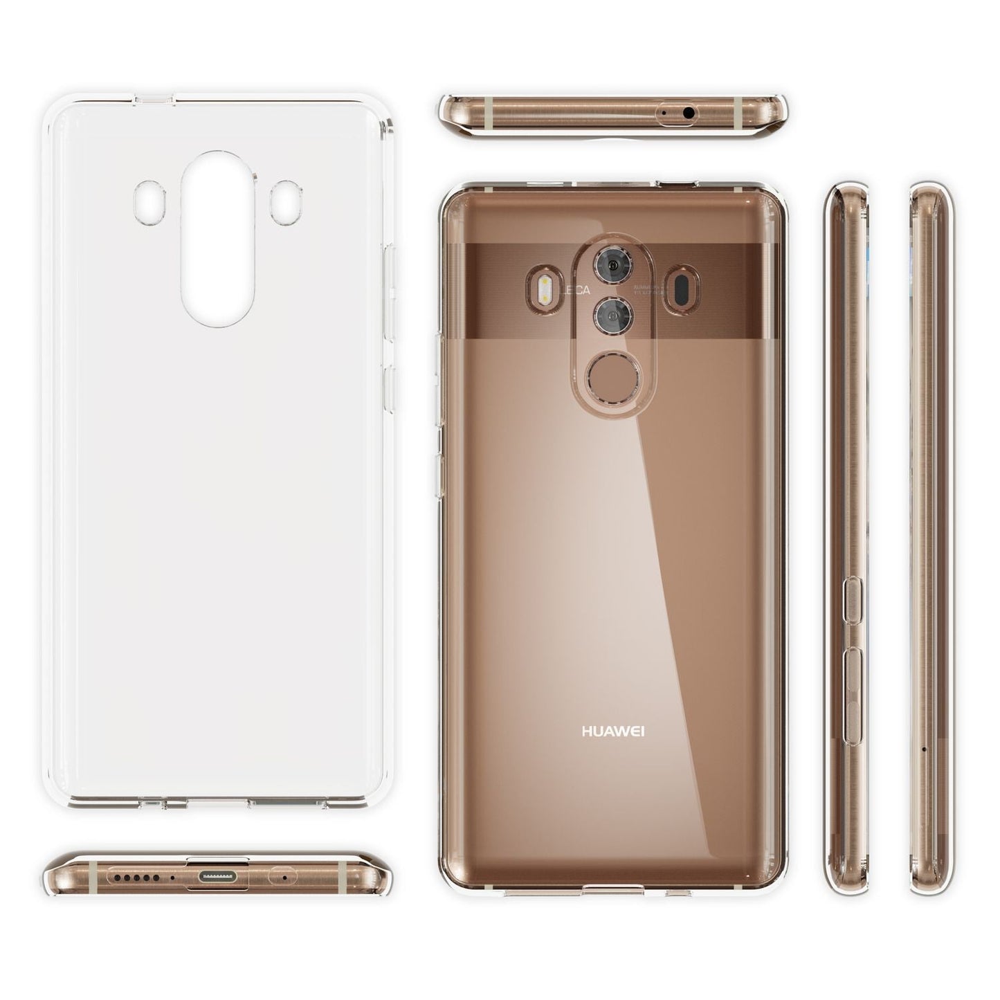 Huawei Mate 10 Pro Phone Case by NALIA Thin Transparent Cover Case Clear