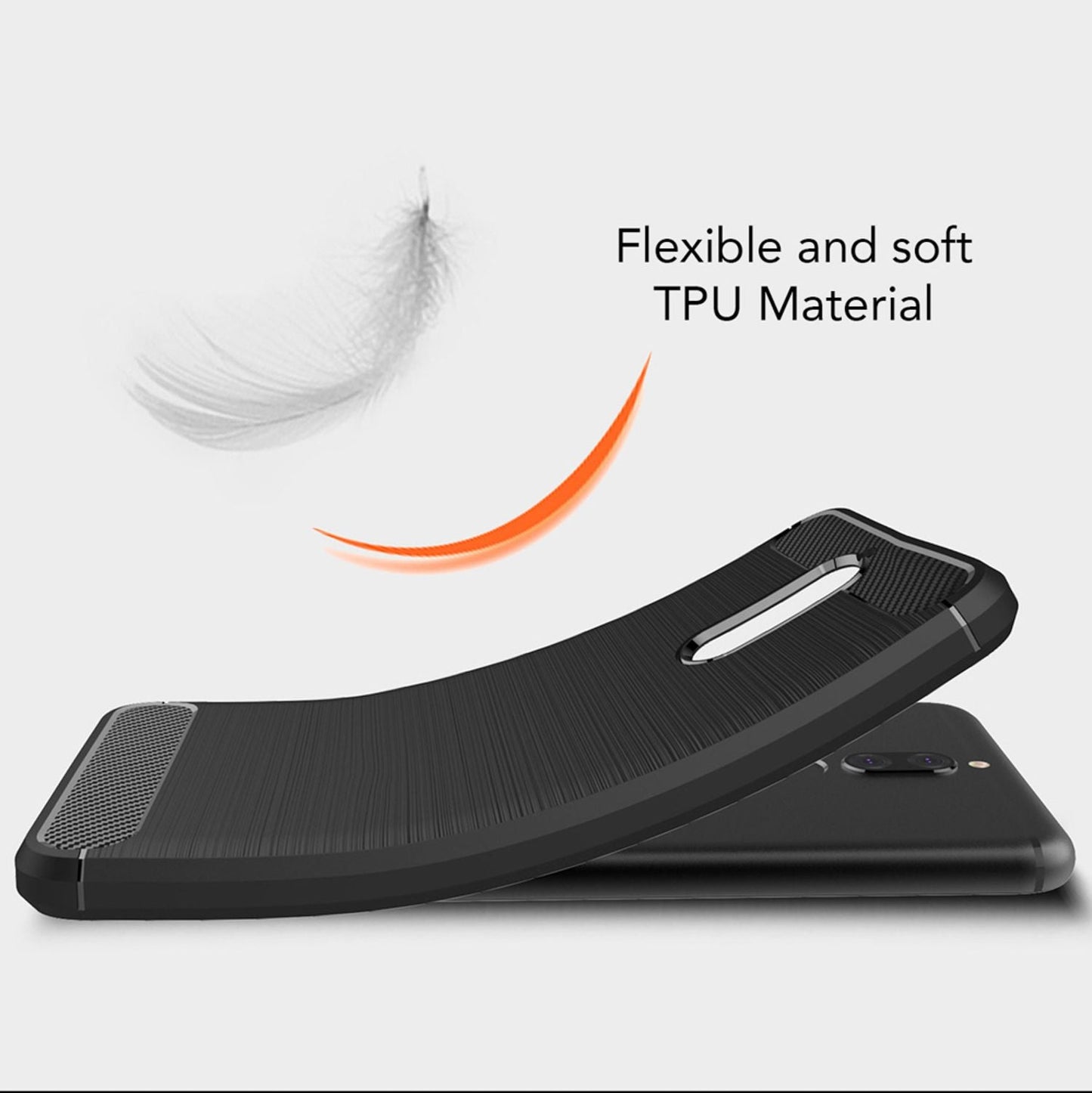 Huawei Mate 10 Lite phone case by NALIA, carbon look silicone cover case protection