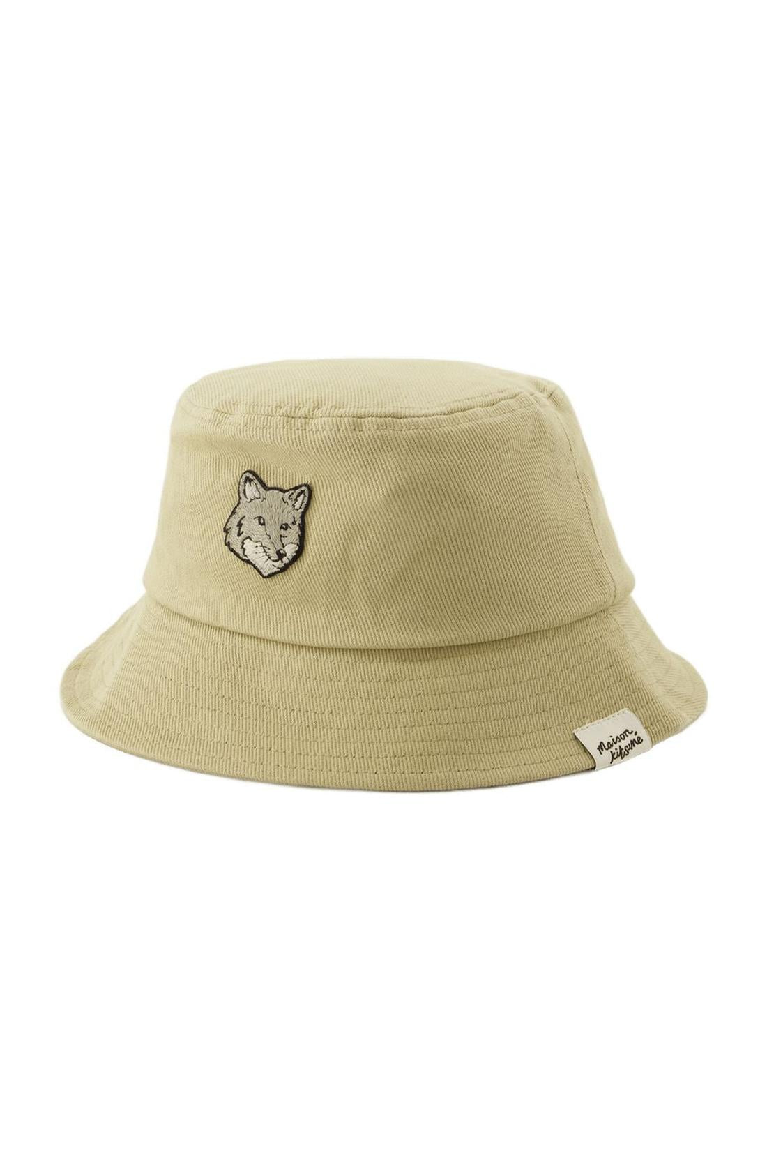 Bob Bold Fox Head - Maison Kitsune - Baumwolle - Beige