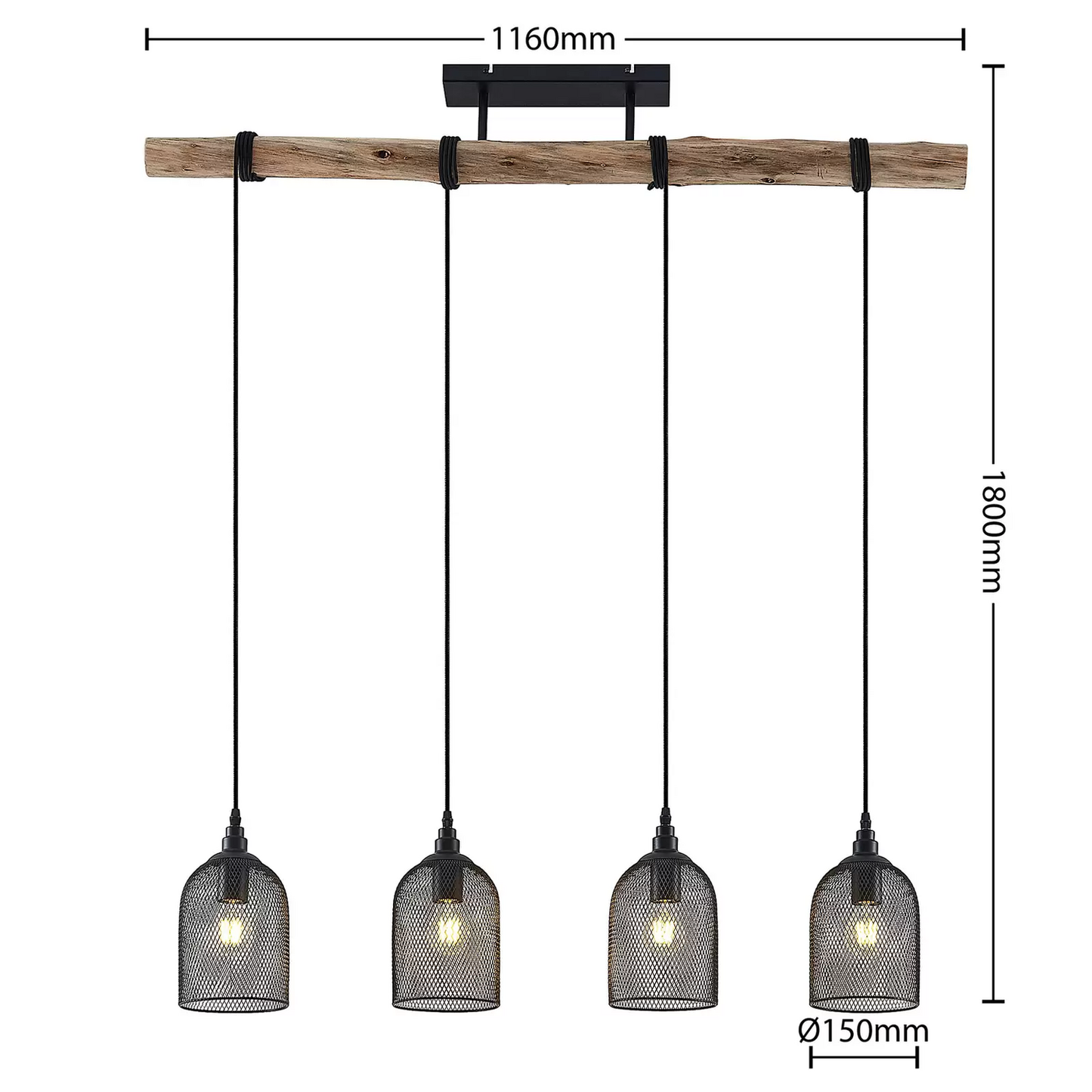 B-grade Lindby Dolcin pendant lamp, pendant light, lamp, light fixture, hanging lamp, light