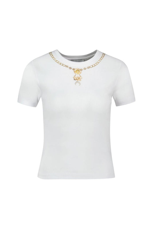Trompe L'oeil Jewelry T-Shirt - Marine Serre - Baumwolle - Weiß