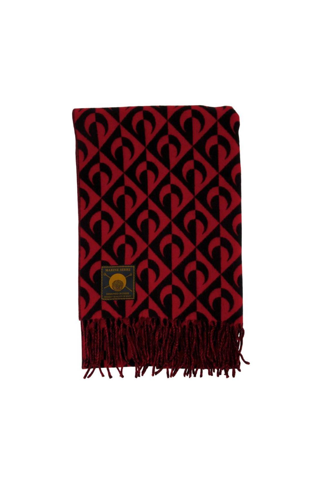 Moon Lozenge Schal - Marine Serre - Wolle - Schwarz
