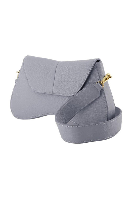 Space Hobo Bag - Elleme - Grey/Blue - Leather