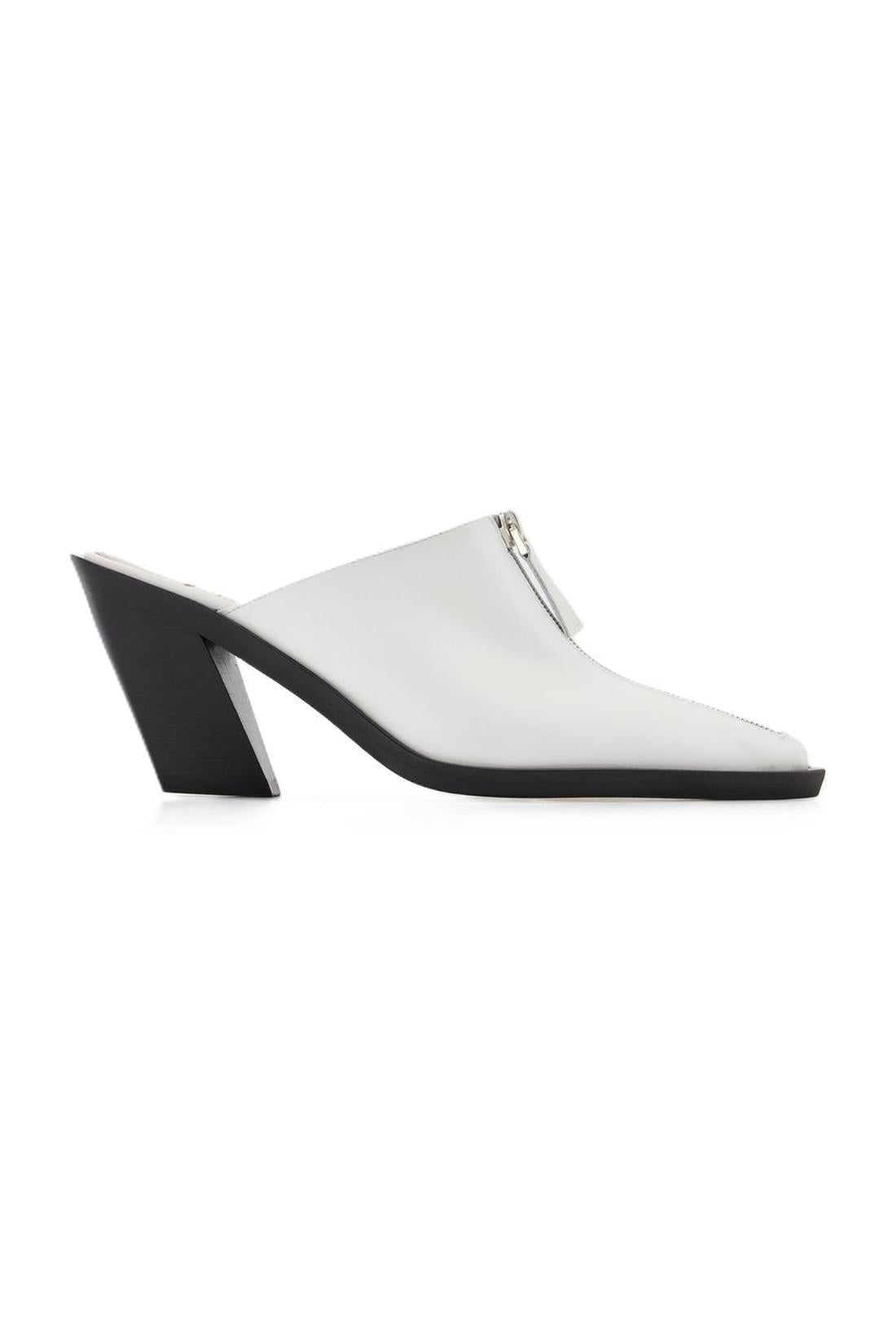 Eclair Zip Mule - Elleme - White - Leather