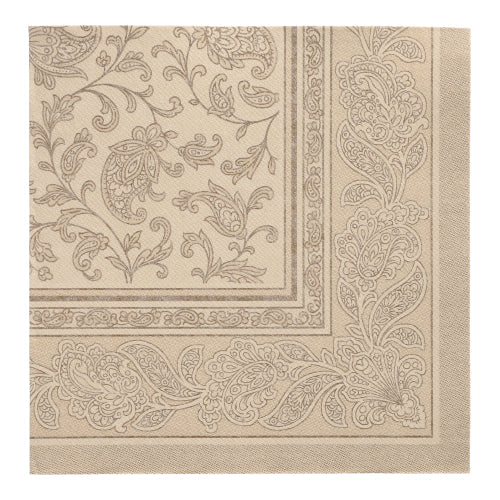 PAPSTAR 50 Servietten "ROYAL Collection" 1/4-Falz 40 x 40 cm sand