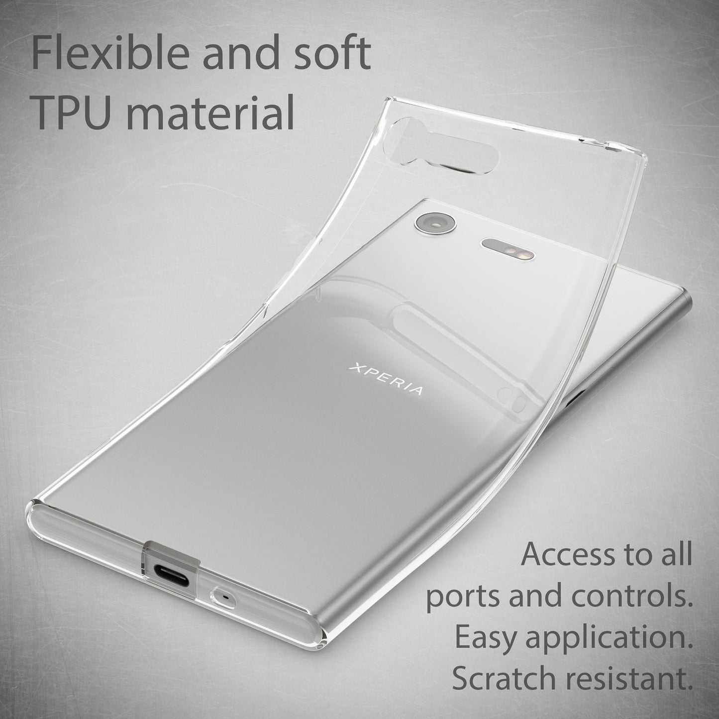 Sony Xperia XZ Premium símahulstur frá NALIA Case Cover hlífðarhulstur gegnsætt