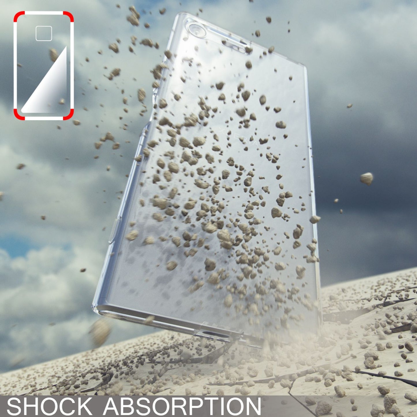 Sony Xperia XZ Premium símahulstur frá NALIA Case Cover hlífðarhulstur gegnsætt