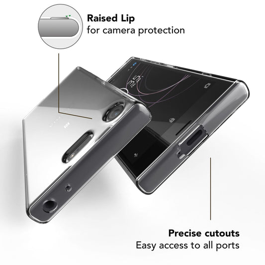 NALIA Handy Hülle für Sony Xperia XZ1, Silikon Case Cover Schutz Tasche Bumper