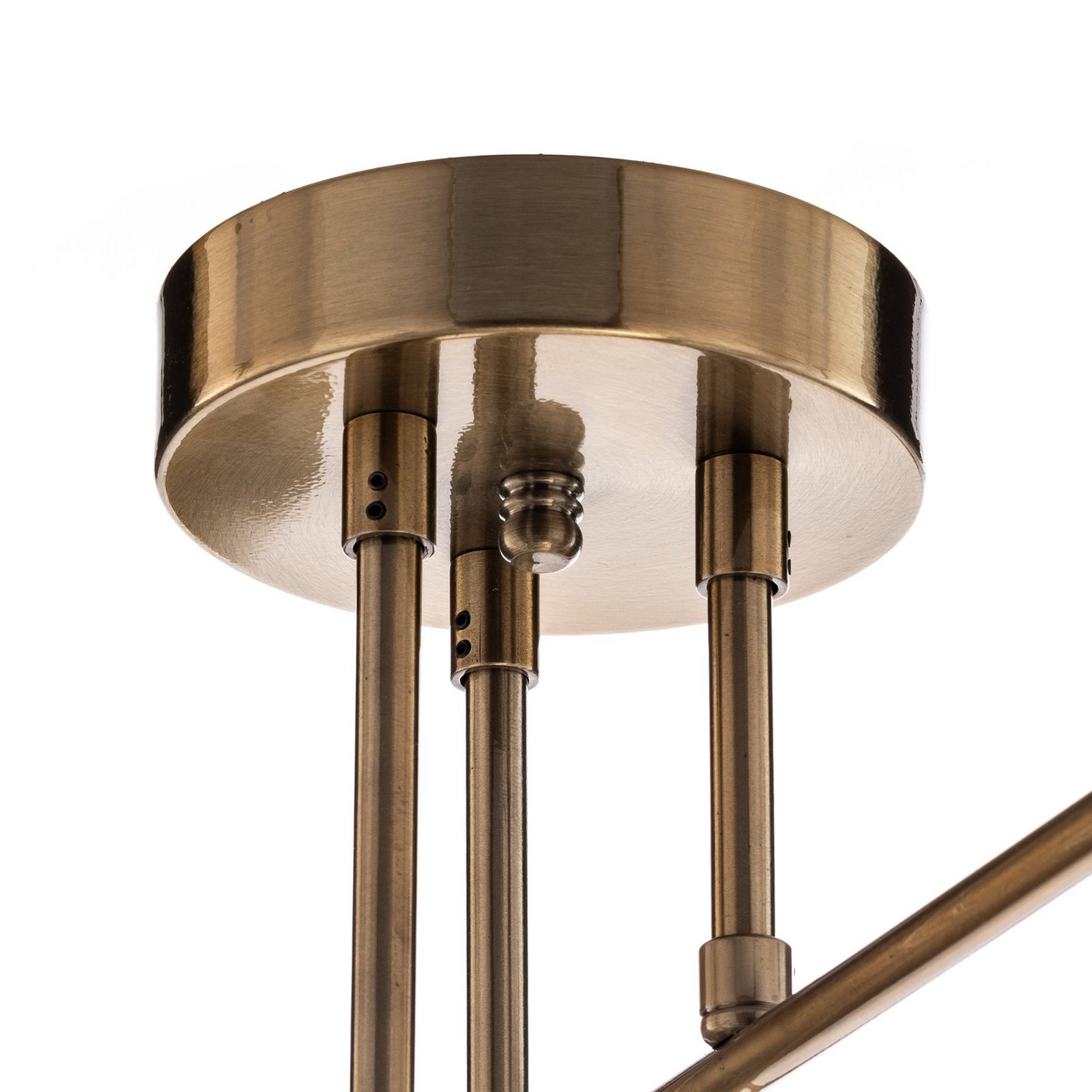 B-flokks loftljós Flower 176, 6 ljós, antik gull, loftlampi, ljós, kastljós