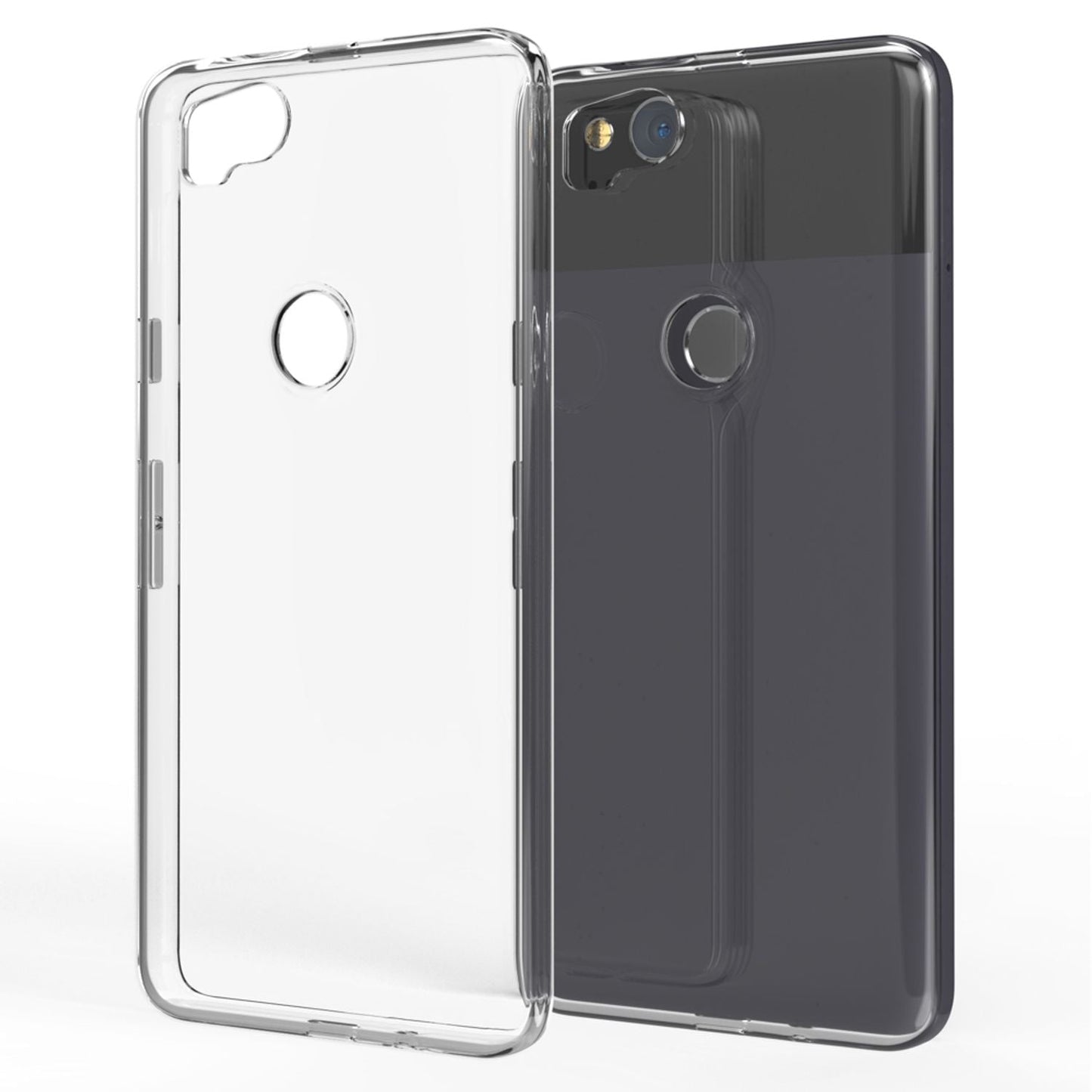 NALIA símahulstur fyrir Google Pixel 2, þunnt verndandi sílikonhulstur