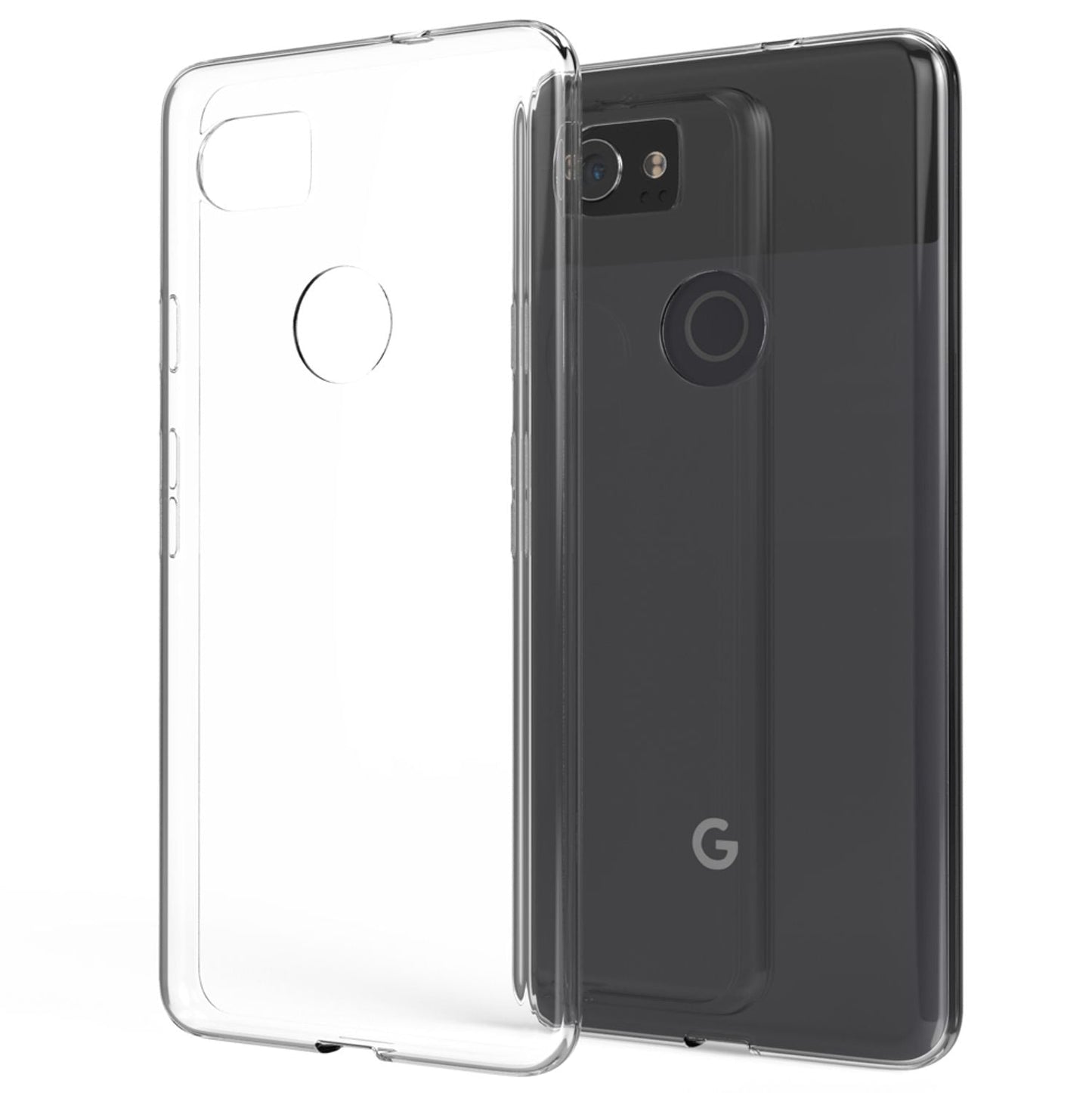 Google Pixel 2 XL Phone Case by NALIA, Transparent Silicone Case Cover