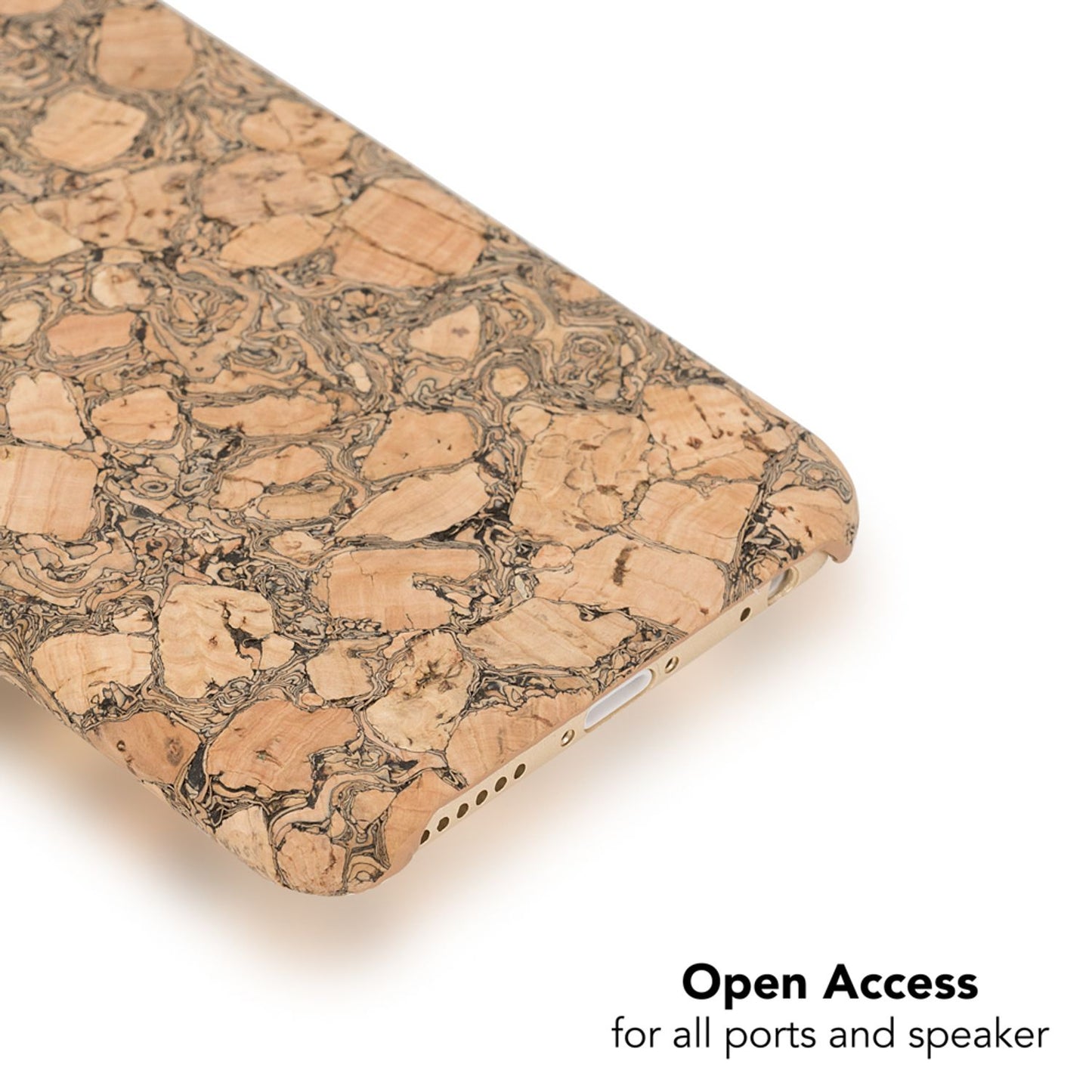 Korkhulstur fyrir Apple iPhone 6 6s frá NALIA, hlífðarhulstur með viðarútliti