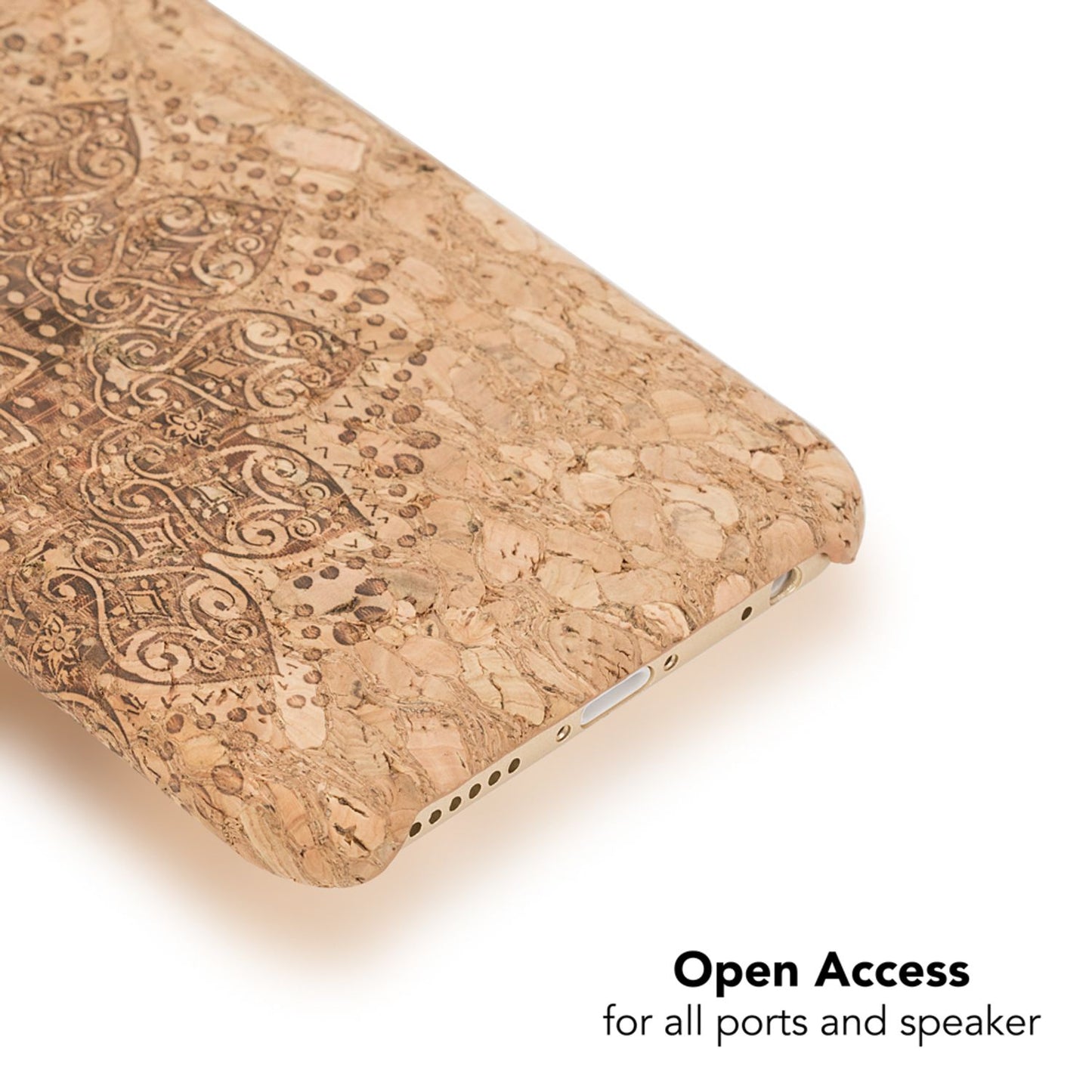 Korkhulstur fyrir Apple iPhone 6 6s frá NALIA, hlífðarhulstur með viðarútliti