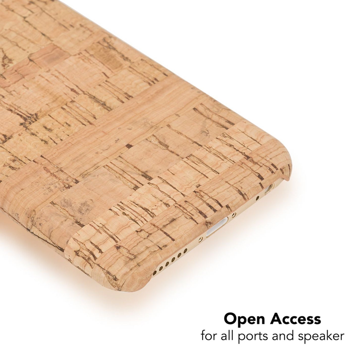 Korkhulstur fyrir Apple iPhone 6 6s frá NALIA, hlífðarhulstur með viðarútliti