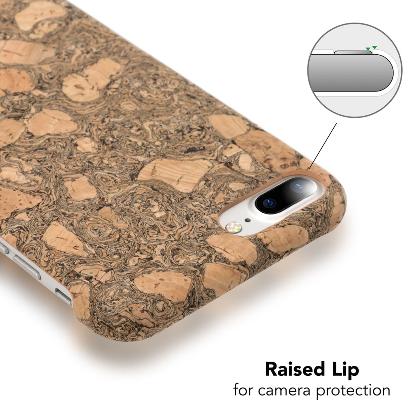 Apple iPhone 8 Plus / 7 Plus  Kork Hülle Handyhülle von NALIA, Hard Case Cover