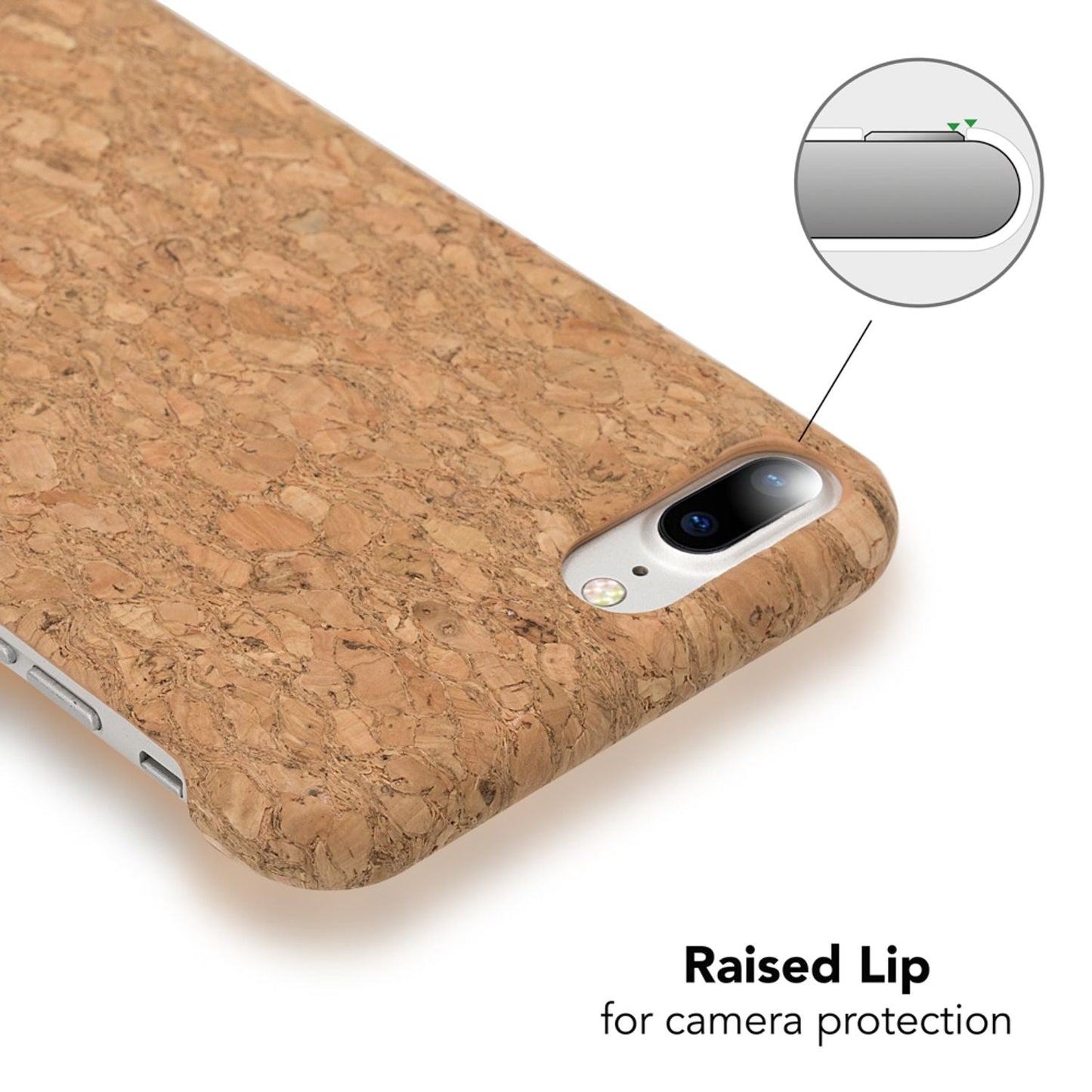 Apple iPhone 8 Plus / 7 Plus  Kork Hülle Handyhülle von NALIA, Hard Case Cover