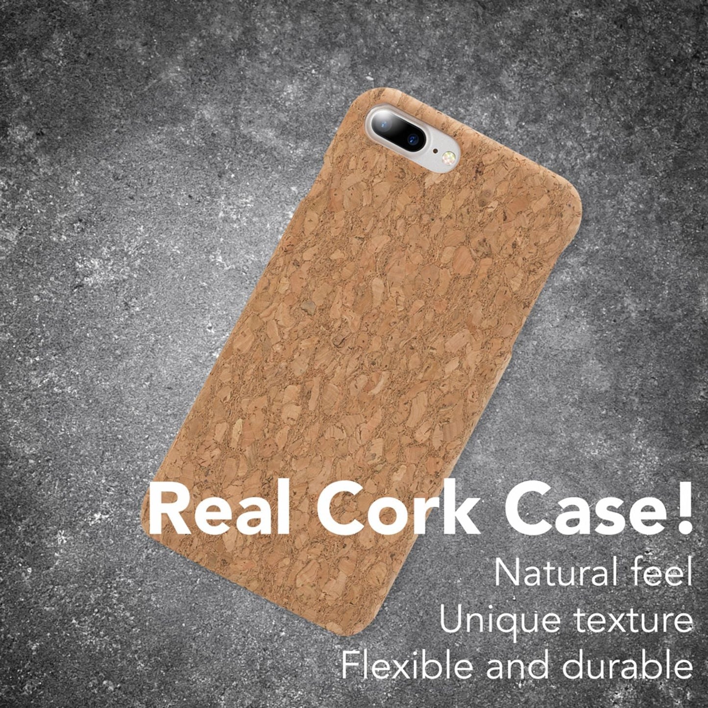 Apple iPhone 8 Plus / 7 Plus  Kork Hülle Handyhülle von NALIA, Hard Case Cover