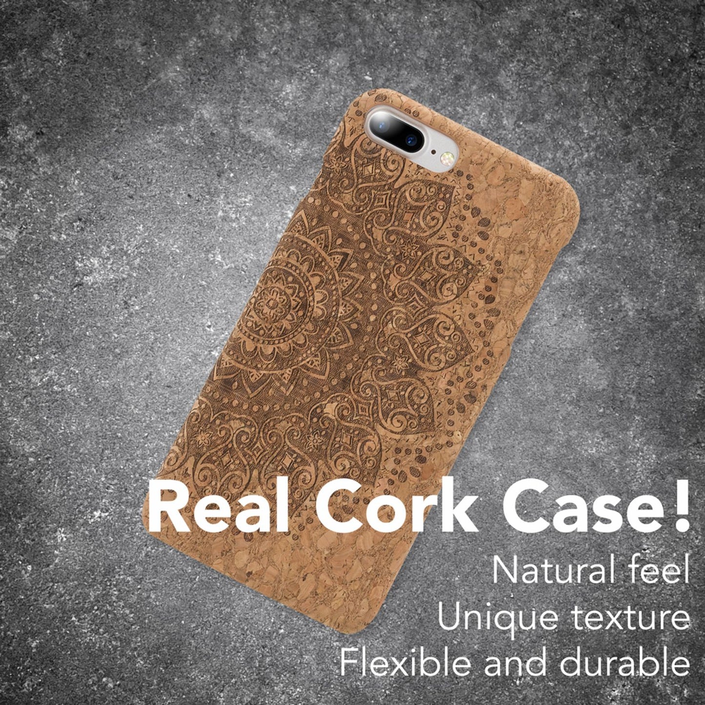 Apple iPhone 8 Plus / 7 Plus  Kork Hülle Handyhülle von NALIA, Hard Case Cover