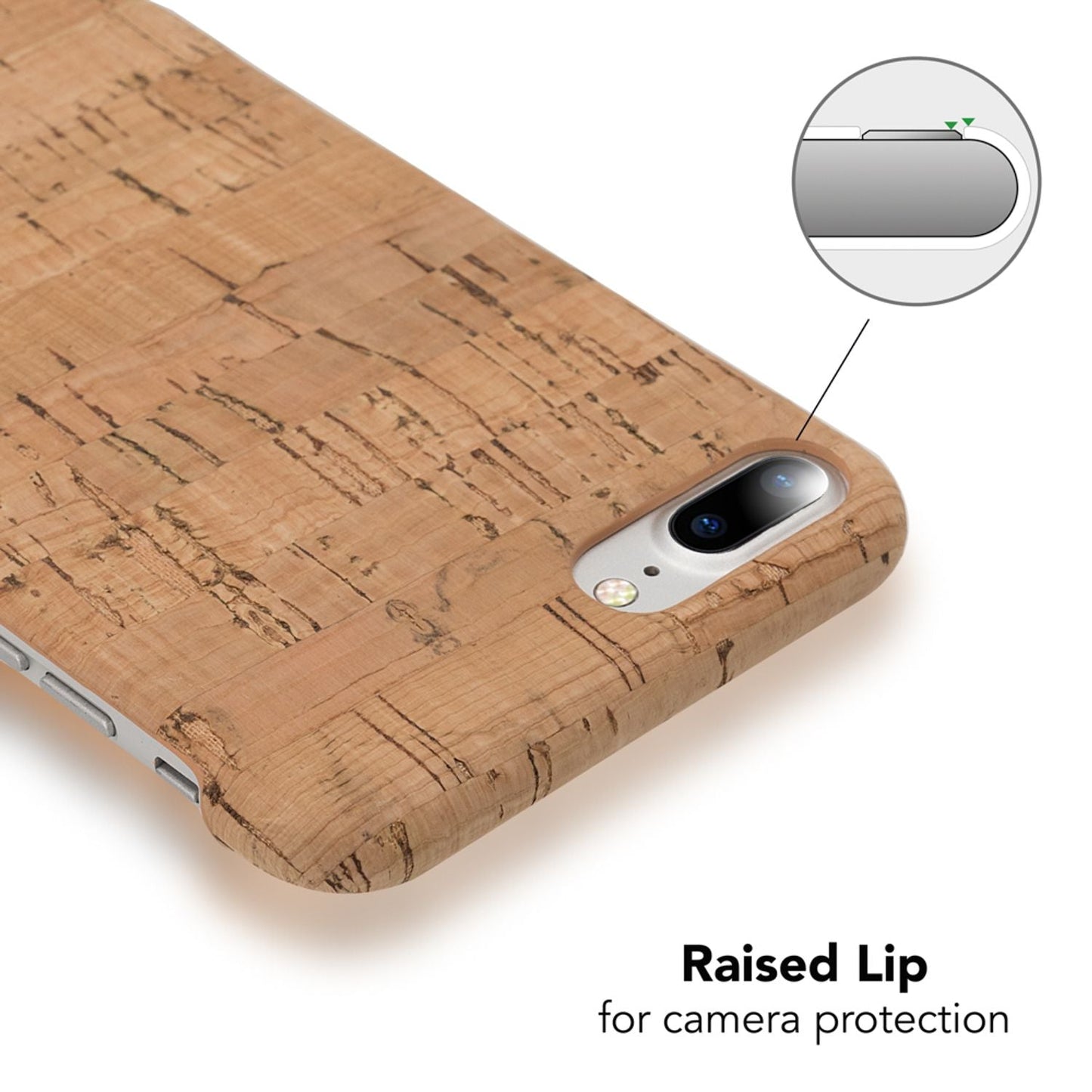 Apple iPhone 8 Plus / 7 Plus  Kork Hülle Handyhülle von NALIA, Hard Case Cover