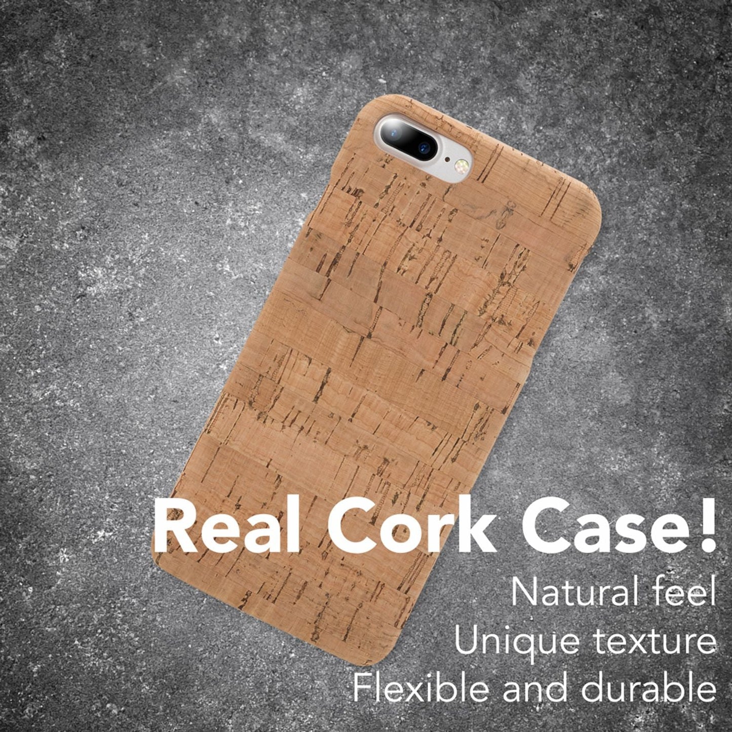 Apple iPhone 8 Plus / 7 Plus  Kork Hülle Handyhülle von NALIA, Hard Case Cover