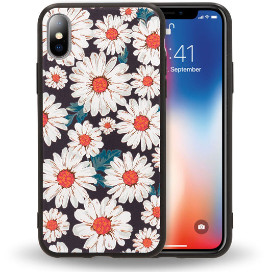 NALIA Case for Apple iPhone X XS, Slim Silicone Patterned Case Protective Cover Bumper