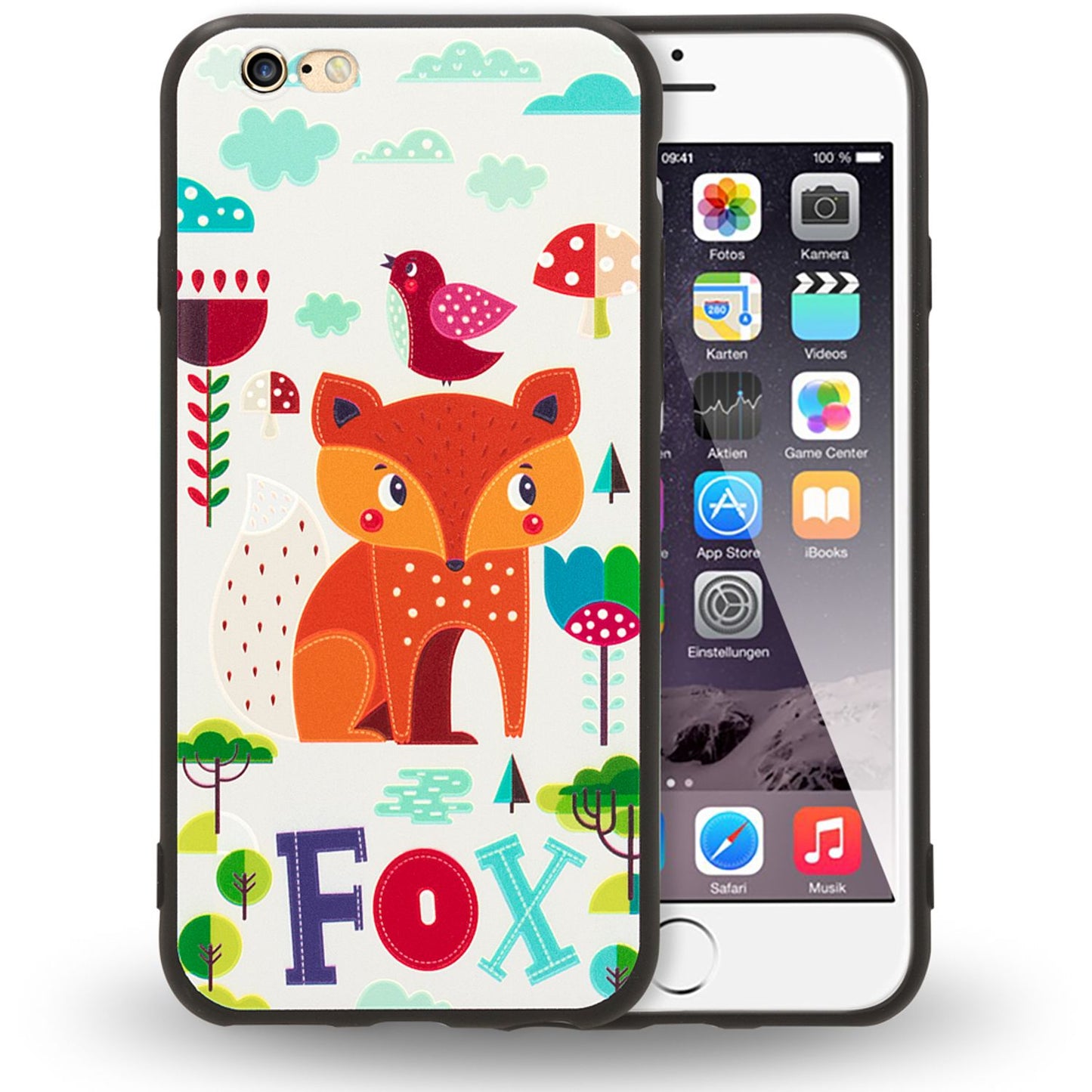 Apple iPhone 6 6s Handy Hülle von NALIA, Slim TPU Silikon Motiv Case Cover Schutz