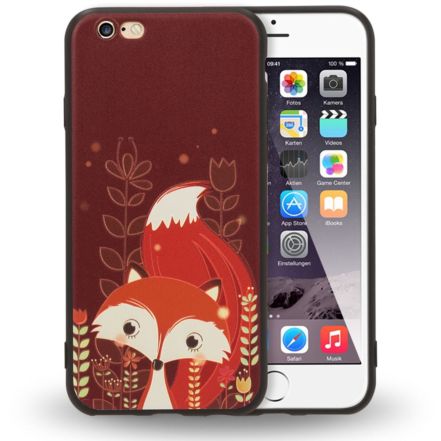 Apple iPhone 6 6s Handy Hülle von NALIA, Slim TPU Silikon Motiv Case Cover Schutz