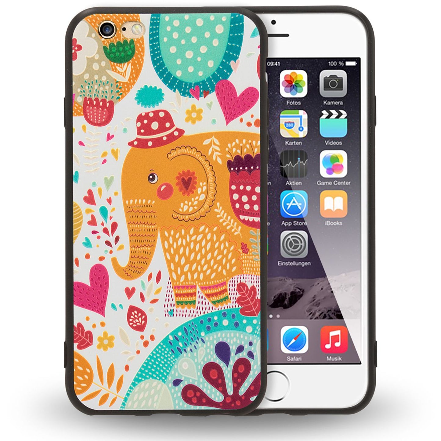 Apple iPhone 6 6s Handy Hülle von NALIA, Slim TPU Silikon Motiv Case Cover Schutz