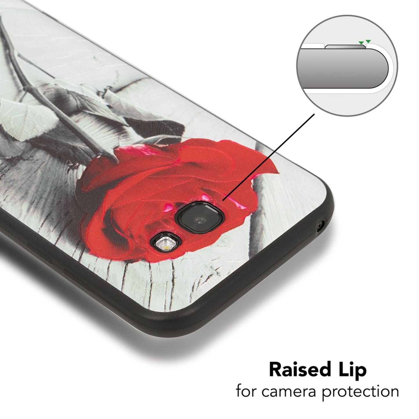 Samsung Galaxy A5 (17) Handy Hülle von NALIA, Slim TPU Silikon Motiv Case Cover