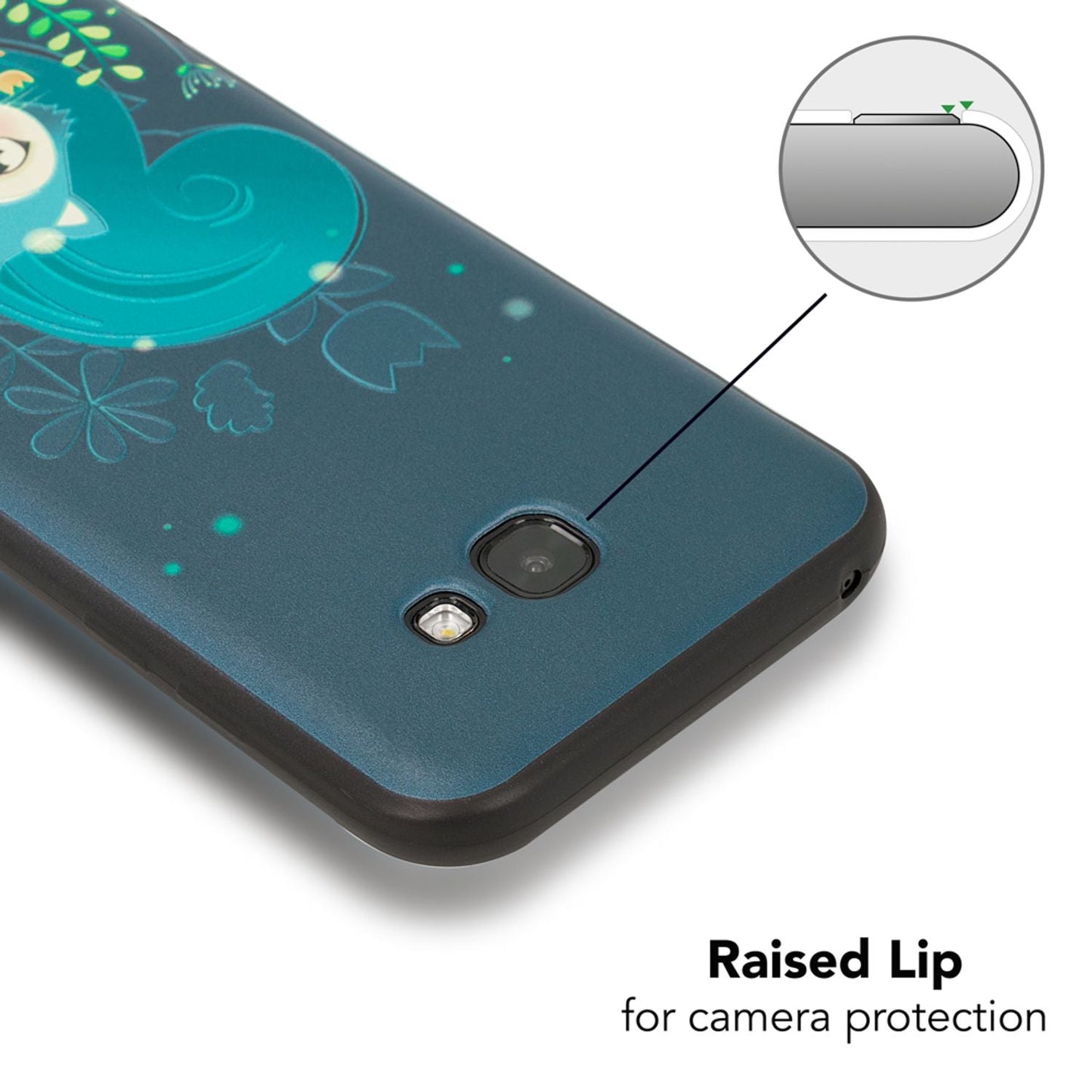 Samsung Galaxy A5 (17) Handy Hülle von NALIA, Slim TPU Silikon Motiv Case Cover