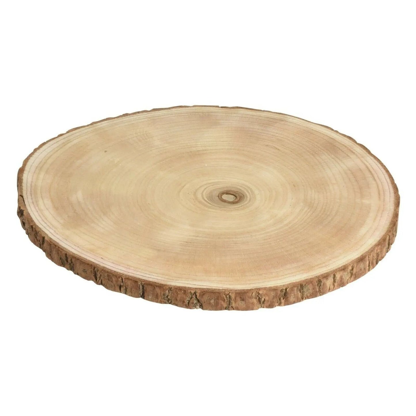 Holzbrett Baumscheibe Holz Brett Tischdeko Tablett Deko Holzplatte Ø 30 cm