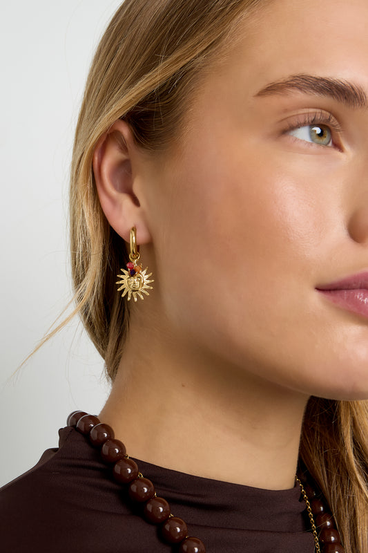 Schöne Tagesohrringe - Goldfarben