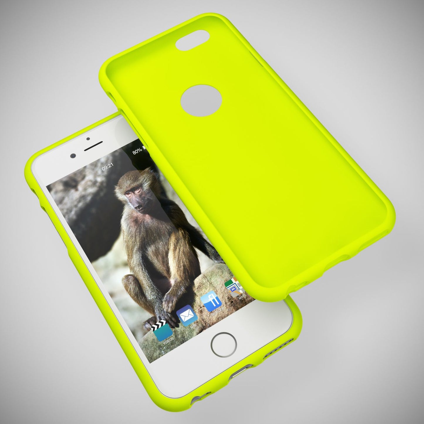 iPhone 6 6S Hülle Handyhülle von NALIA, Ultra Slim TPU Silikon Cover Neon Case
