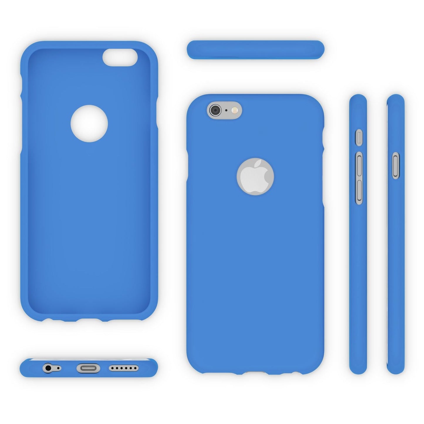 iPhone 6 6S Hülle Handyhülle von NALIA, Ultra Slim TPU Silikon Cover Neon Case