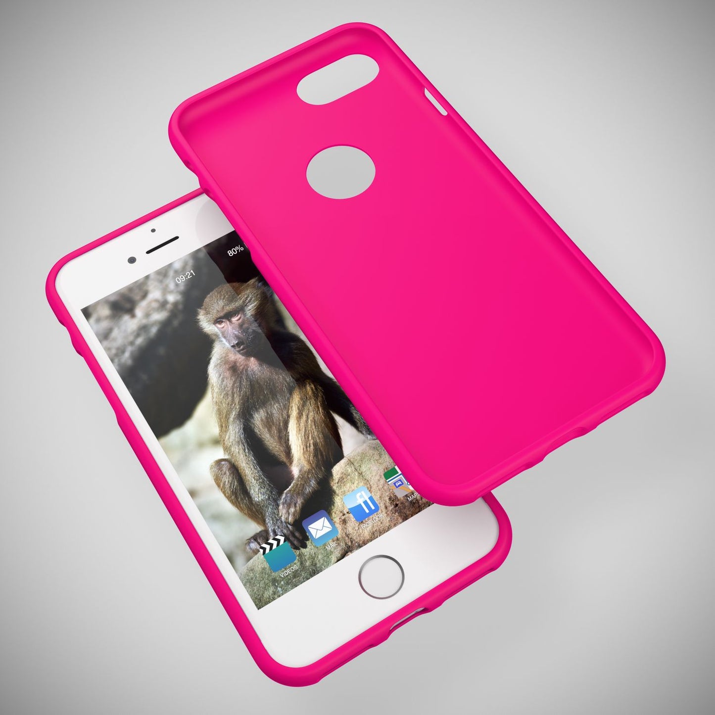 Apple iPhone 7 Handy Hülle von NALIA, Slim Silikon Neon Case Dünnes Phone Cover