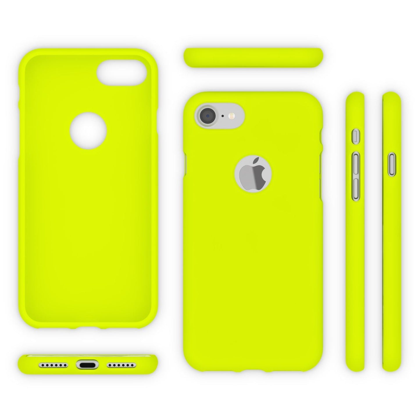 Apple iPhone 7 Handy Hülle von NALIA, Slim Silikon Neon Case Dünnes Phone Cover