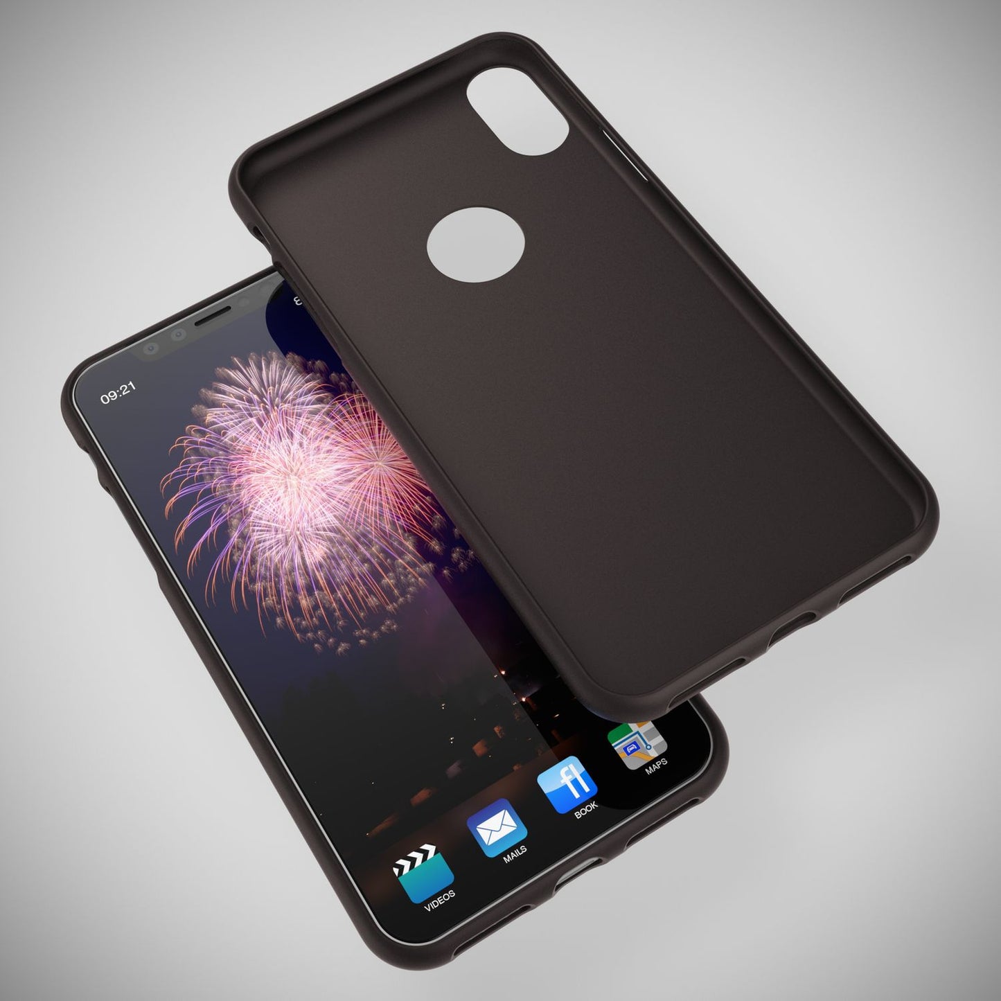 NALIA Neon Hülle für Apple iPhone X XS, Slim Silikon Schutz Cover Bumper Case