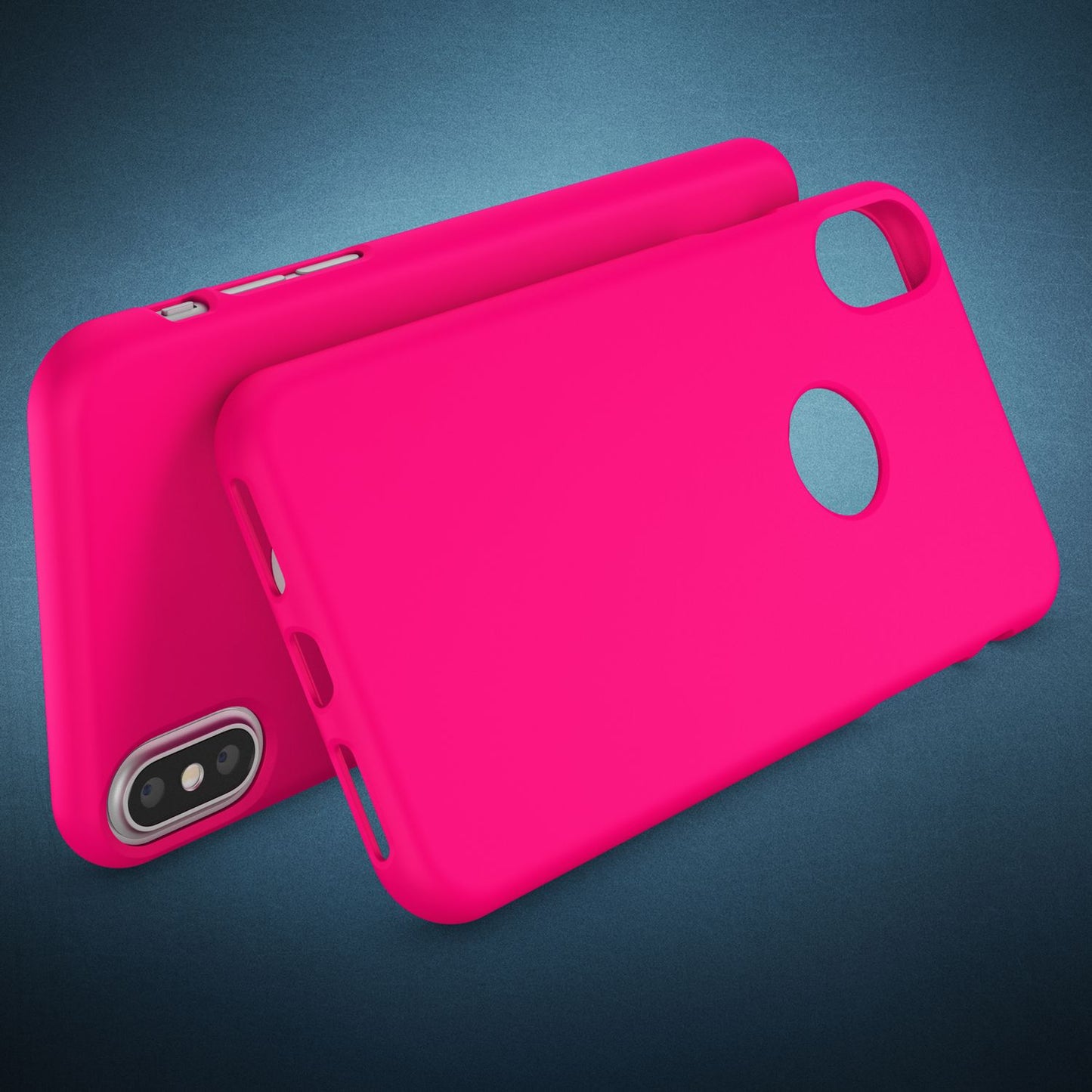 NALIA Neon Hülle für Apple iPhone X XS, Slim Silikon Schutz Cover Bumper Case