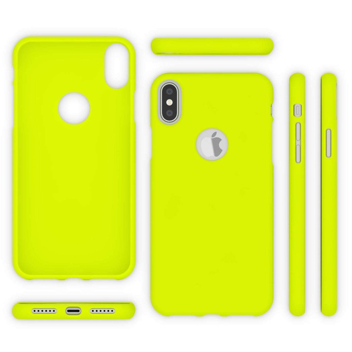 NALIA Neon Hülle für Apple iPhone X XS, Slim Silikon Schutz Cover Bumper Case