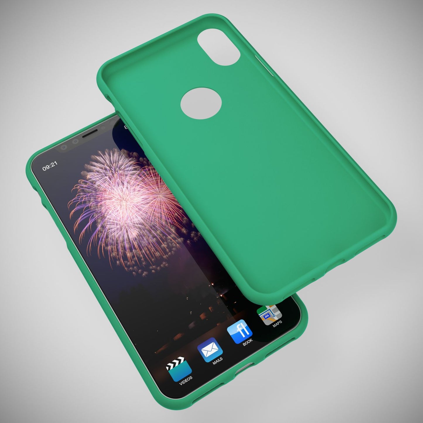 NALIA Neon Hülle für Apple iPhone X XS, Slim Silikon Schutz Cover Bumper Case
