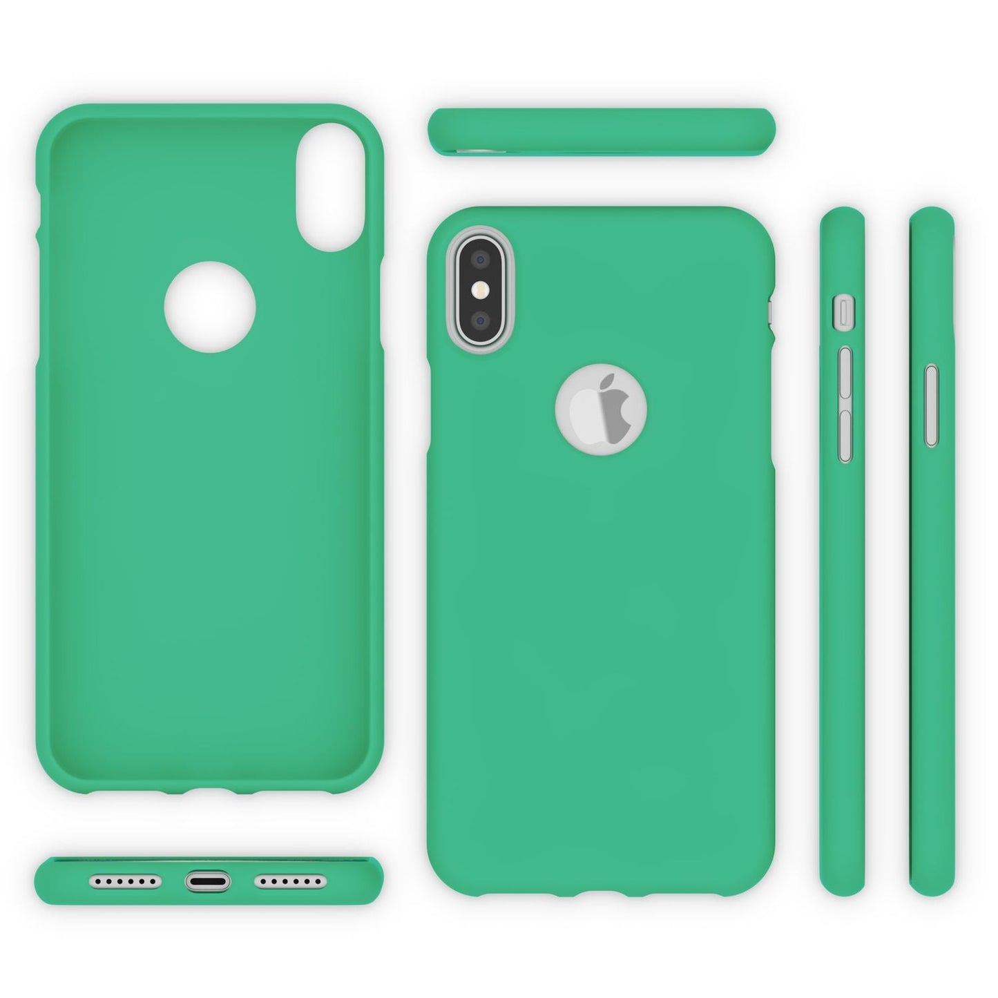 NALIA Neon Hülle für Apple iPhone X XS, Slim Silikon Schutz Cover Bumper Case