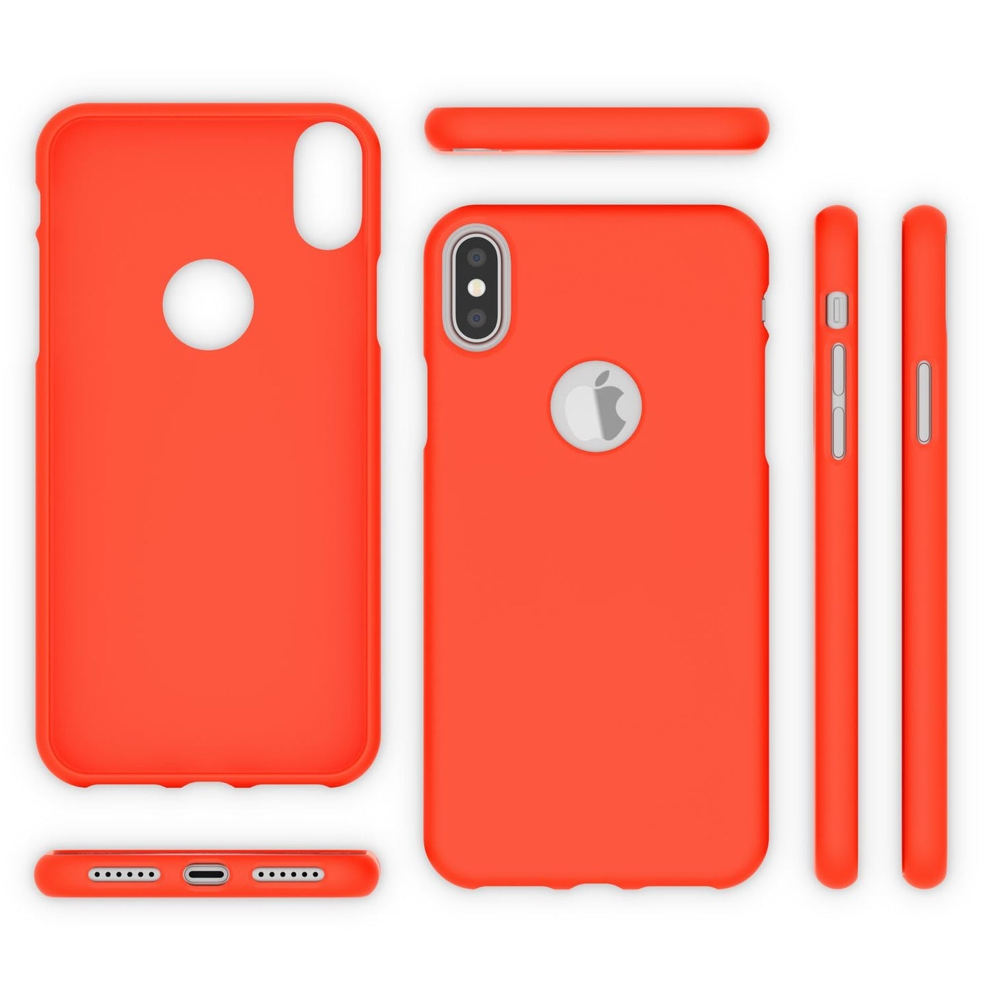 NALIA Phone Case for Apple iPhone XS Max, Ultra-Slim TPU Case Silicone Neon Case