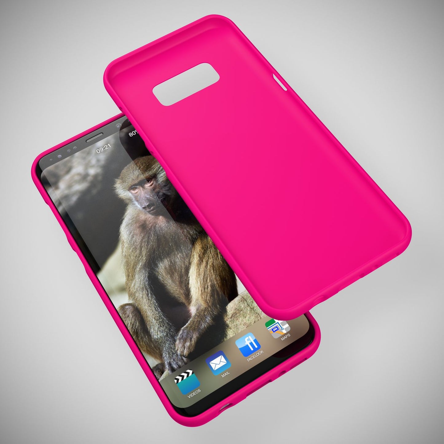 Samsung Galaxy S8 símahulstur frá NALIA, Ultra þunnt TPU sílikon Neon hulstur fyrir vernd