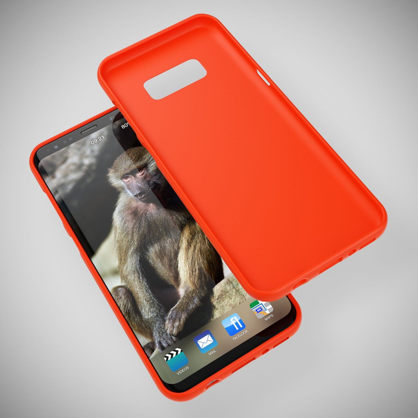 Samsung Galaxy S8 símahulstur frá NALIA, Ultra þunnt TPU sílikon Neon hulstur fyrir vernd