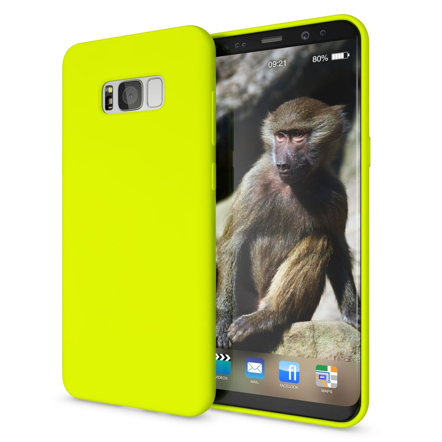 Samsung Galaxy S8 Plus Phone Case by NALIA, Ultra-Slim TPU Silicone Neon Case