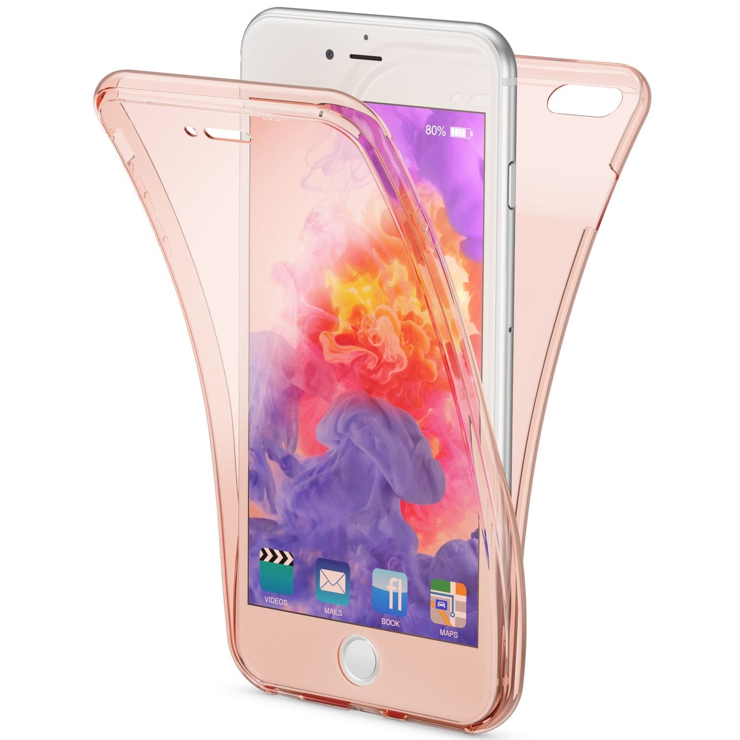 Apple iPhone 6 Plus 6S Plus 360 gráðu símahulstur frá NALIA, heilhlífandi hulstur