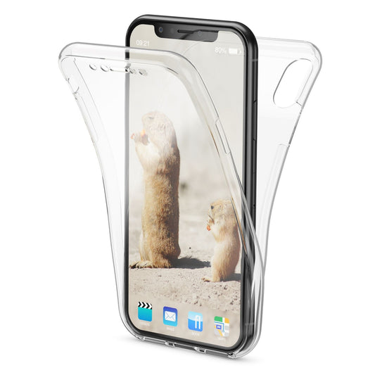 NALIA 360 Grad Hülle für Apple iPhone X XS, Full Cover Rundum Handy Schutz Case